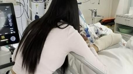 Single mum fighting for life in hospital after driving on the wrong side of road and colliding head-on with a truck