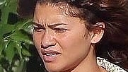 Make-up free Zendaya looks distressed on set of Euphoria