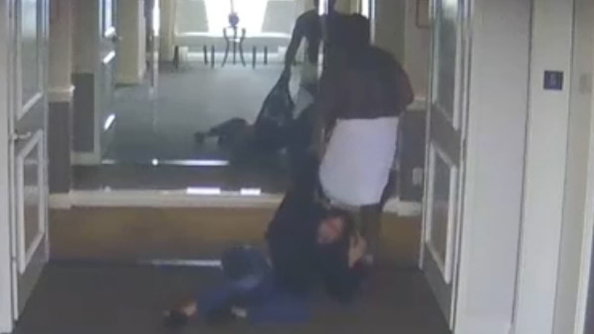 Diddy's wild hotel attack on Cassie seen in newly released unedited surveillance video