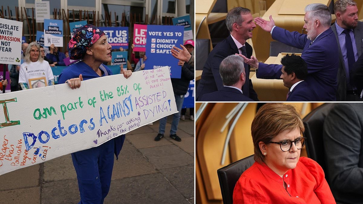 Tears as MSPs back assisted suicide by 14 votes