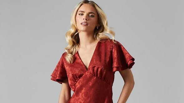 We've found a £60 version of Princess Beatrice's very expensive red brocade dress - as she wows with King Charles and Camilla at London event