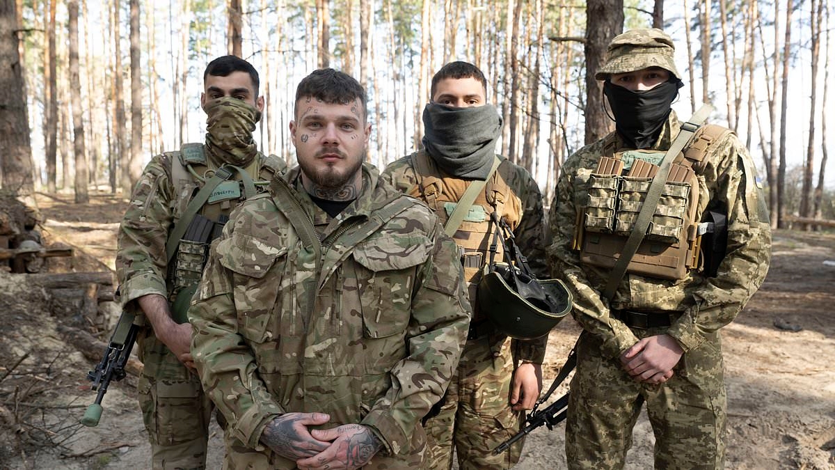 EXCLUSIVE 'I have three teardrop tattoos under my eye – one for each of the ten Russians I've killed. I need another one': What it's REALLY like on Ukraine's front line as part of the British Band of Brothers who are expecting to die
