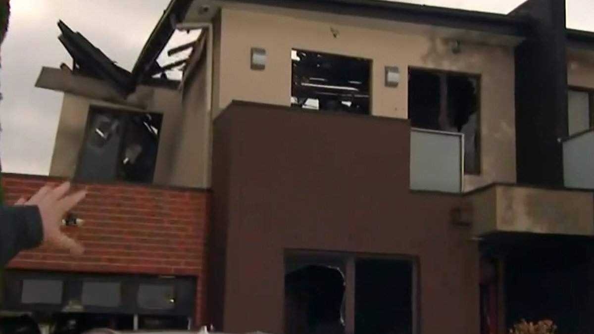 Young woman forced to jump from two-storey balcony to escape raging house fire in Melbourne