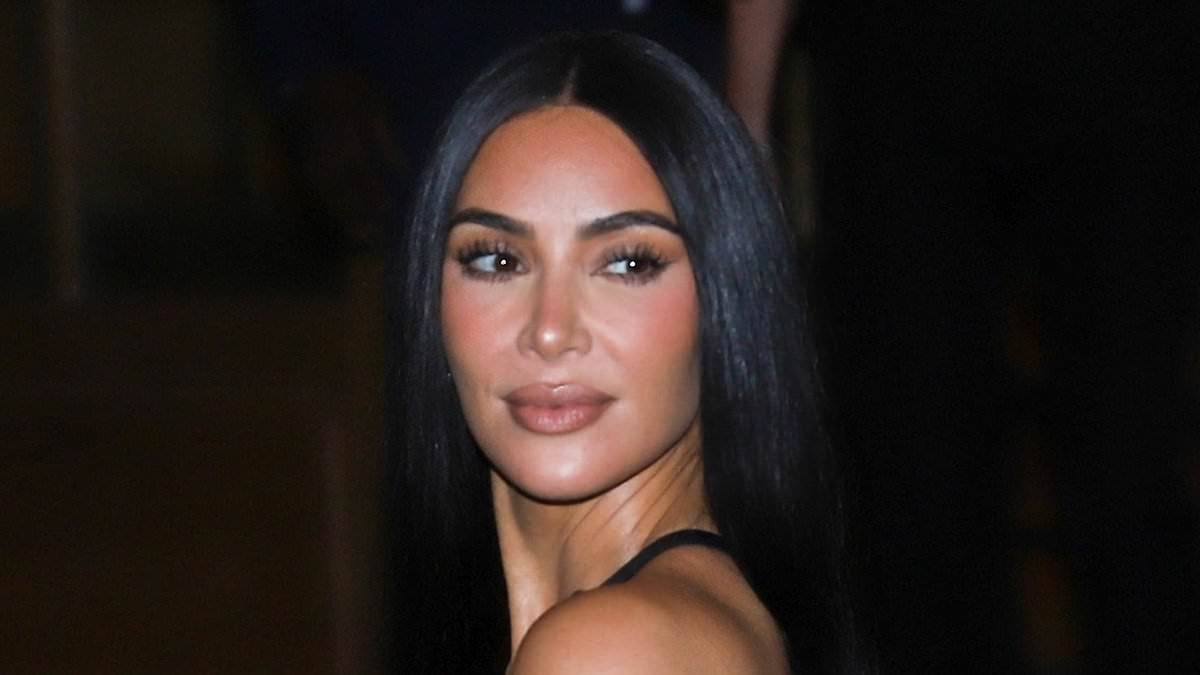 Kim Kardashian puts on a busty display in a black faux-fur top as she steps out in Paris with stylish mum Kris Jenner after tearful testimony in $10million jewellery heist trial