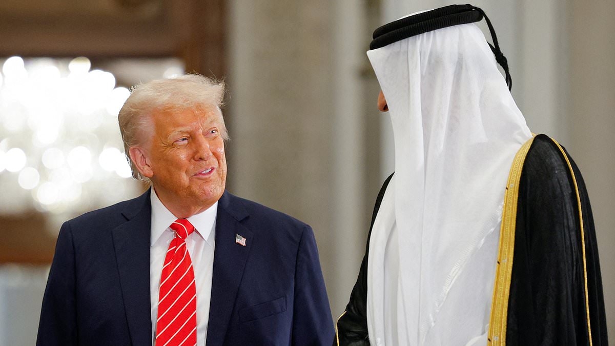 Qatari prime minister makes audacious claim about $400 million luxury jet gifted to Trump... as even MAGA allies raise alarms