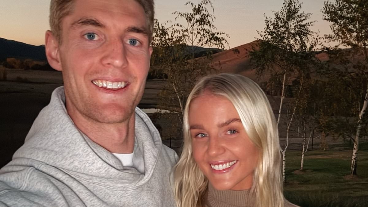 Aussie sporting power couple Tim English and Rudi Ellis announce their engagement - as she shows off her stunning unique ring