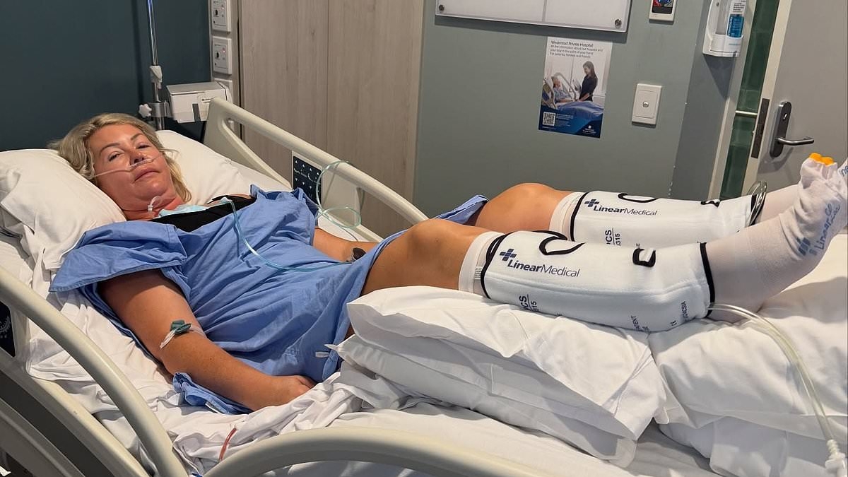 Grant Denyer's wife Chezzi undergoes 8 HOUR surgery after battling post-pregnancy condition that left her with nerve damage and endless pain