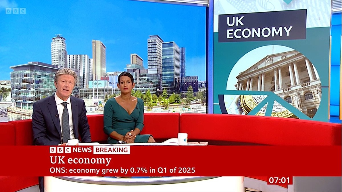 BBC Breakfast host Naga Munchetty launches into a breaking news story during live broadcast