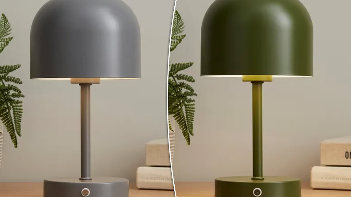 Dunelm's £20 wireless table lamp proves you can have stylish, cordless outdoor lighting without spending a fortune - and shoppers are obsessed