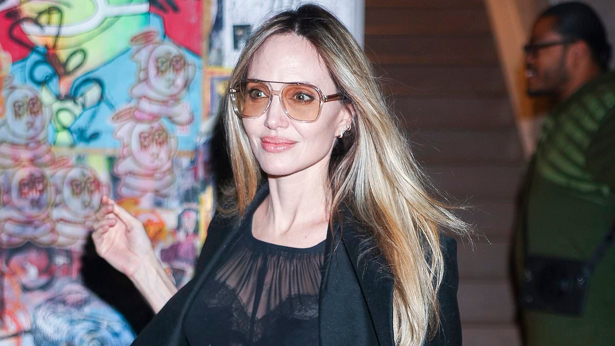 What's her secret? Radiant Angelina Jolie looks half her age in sheer dress ahead of 50th birthday