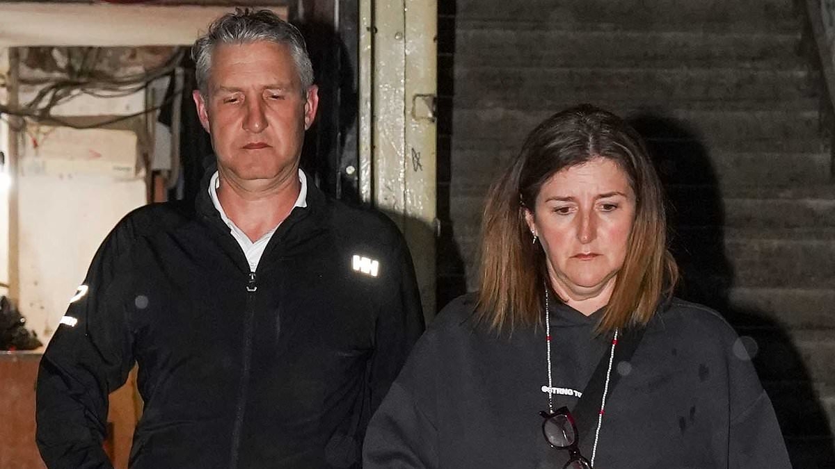 EXCLUSIVE Grim-faced father and aunt of British student 'drug mule' emerge from public defender's office in Georgia after they were blocked from seeing the 'depressed and scared' 18-year-old in prison