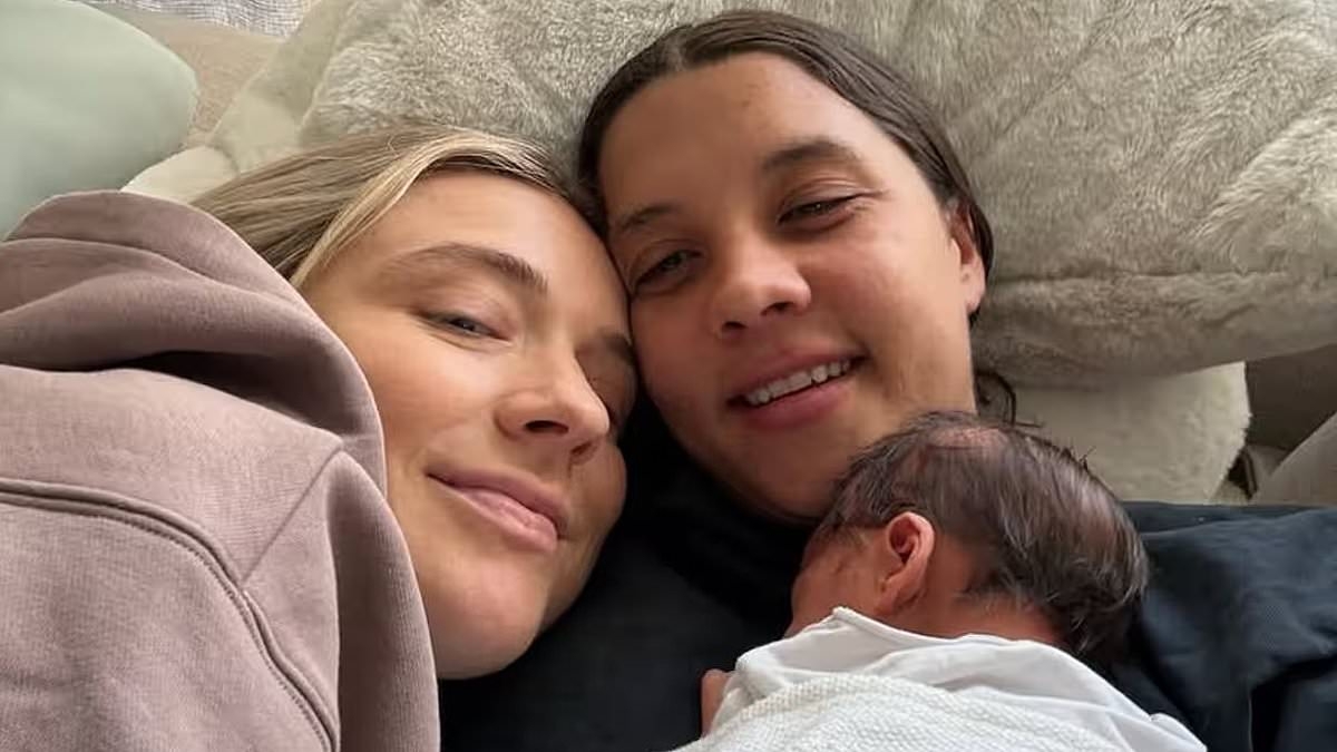 Image of Sam Kerr and her fiancee with their newborn baby sparks vile comment from politician