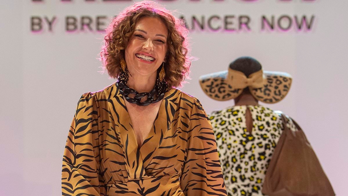 Glamorous fashion show hosted by Lisa Snowdon celebrates 23 people living with and beyond breast cancer as they proudly stride down the catwalk