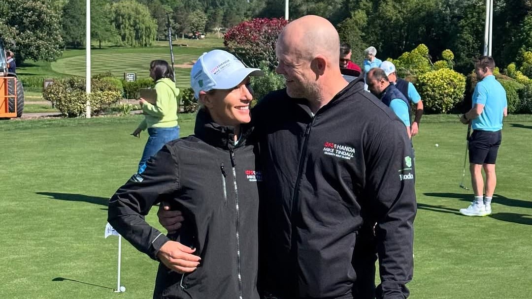 Mike Tindall shares breakfast date with 'motivational advisor' wife Zara - before they team up for charity golf event