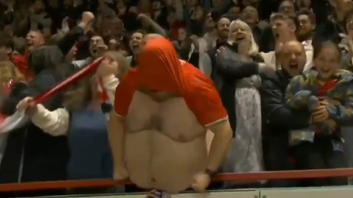 Charlton fan goes viral for hilarious celebration after the Addicks booked their place in the play-off final with a dramatic win over Wycombe