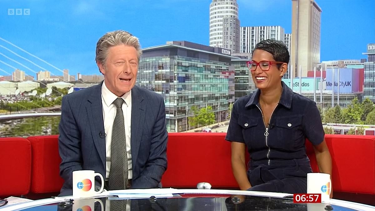 BBC Breakfast's Charlie Stayt takes cheeky swipe at co-star live on air