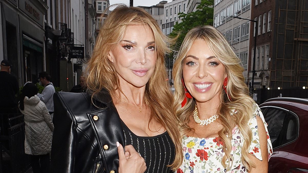 Lizzie Cundy joins glamorous Real Housewives Of London stars Juliet Mayhew and Amanda Cronin in Mayfair to film brand new series