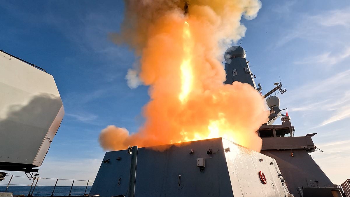 Moment British warship obliterates supersonic missile in historic first for the Royal Navy