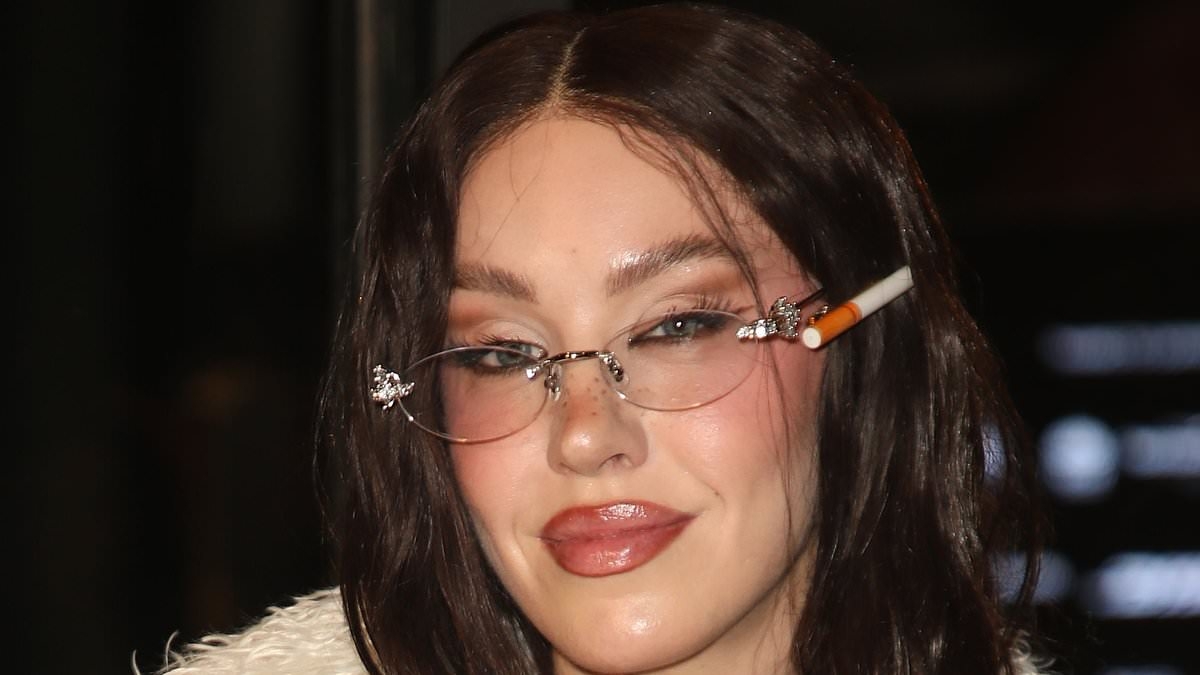 Kyle Sandiland's ex Imogen Anthony turns heads in Bianca Censori style sheer pants and faux-fur coat at Australian Fashion Week