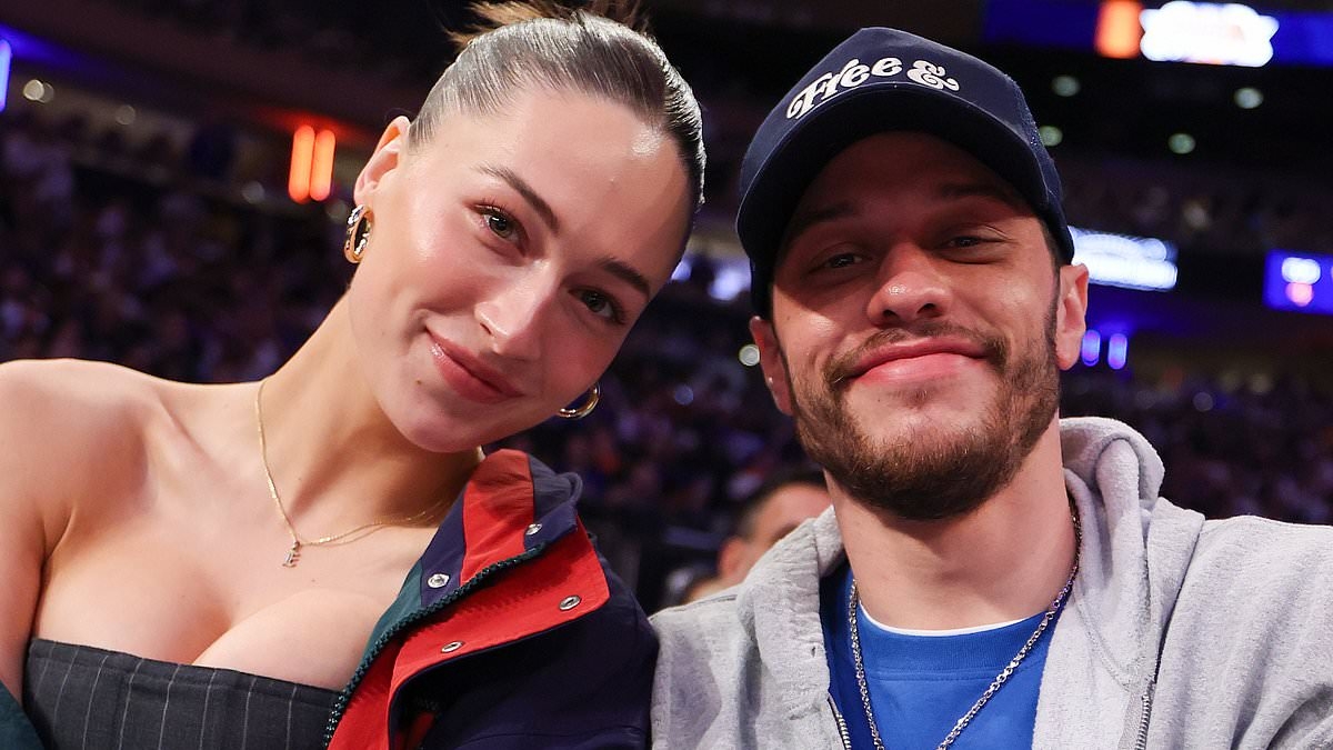 Pete Davidson and busty girlfriend Elsie Hewitt cozy up courtside at Knicks game after red carpet debut