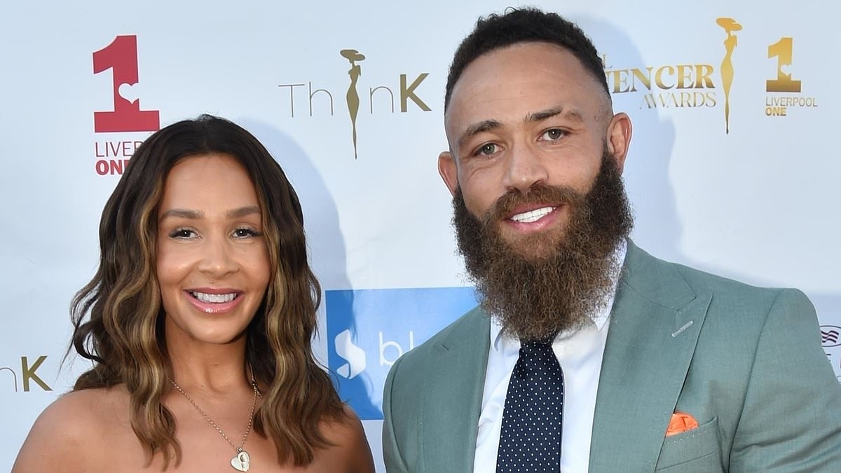 Ashley Cain and his ex Safiyya Vorajee put on a matching display in green outfits as they reunite at the National Influencer Awards in Liverpool four years after their daughter Azaylia's tragic death