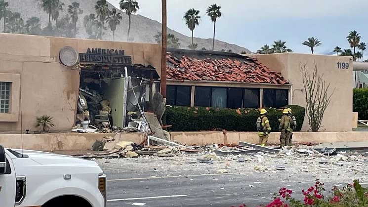 Explosion in Palm Springs sends shockwaves through the city as images show reproductive center destroyed