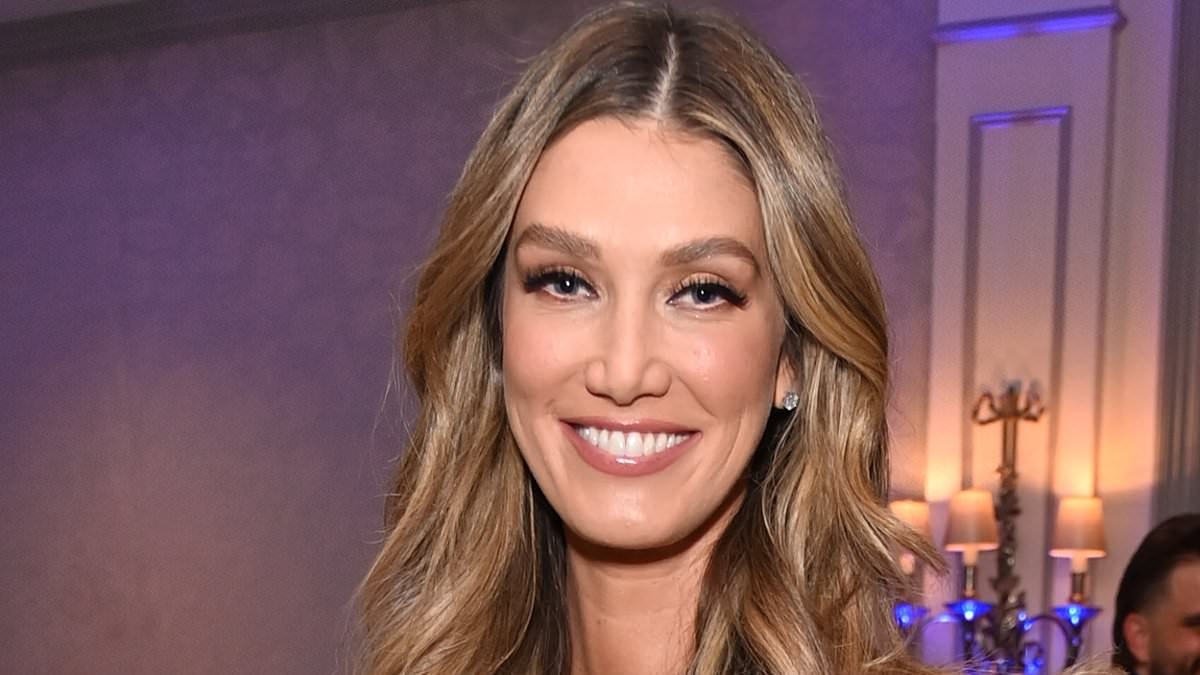 Delta Goodrem turns heads in strapless dress as she joins Rachel Riley and Kimberly Wyatt at star-studded Make-A-Wish charity ball at London's Savoy Hotel