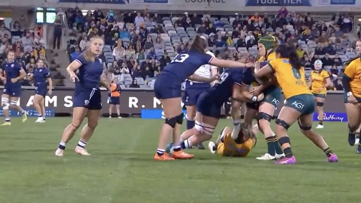 Shock as American rugby star lands in hot water over ugly act that was branded 'thuggery' - as superstar Ilona Maher can't lead the USA to victory