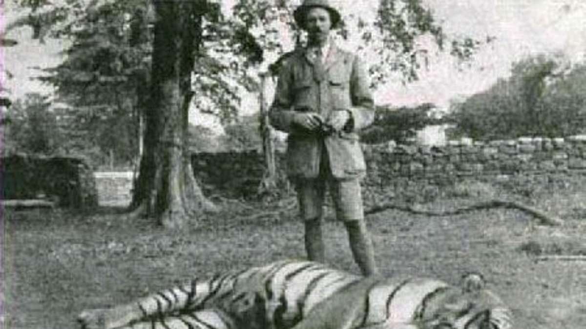 Day our greatest big game hunter came face-to-face with 'the Maneater of Chowgarh'... and was only saved by his trusty Rigby rifle: ROBERT HARDMAN