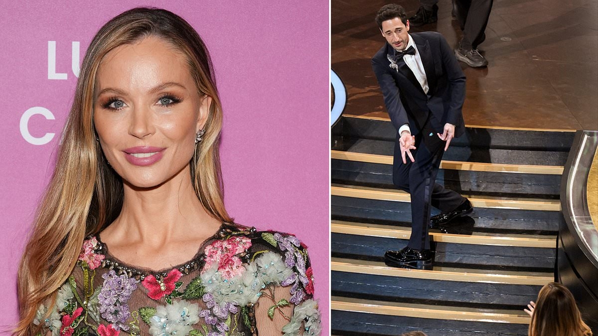 'Give me your gum!' How Georgina Chapman got Adrien Brody out of a sticky situation at Oscars