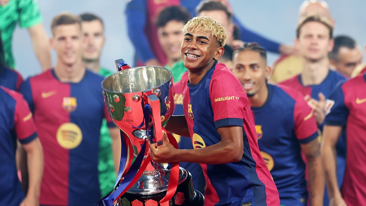 Barcelona lift LaLiga trophy despite losing 3-2 to Villarreal as Lamine Yamal produces another special strike