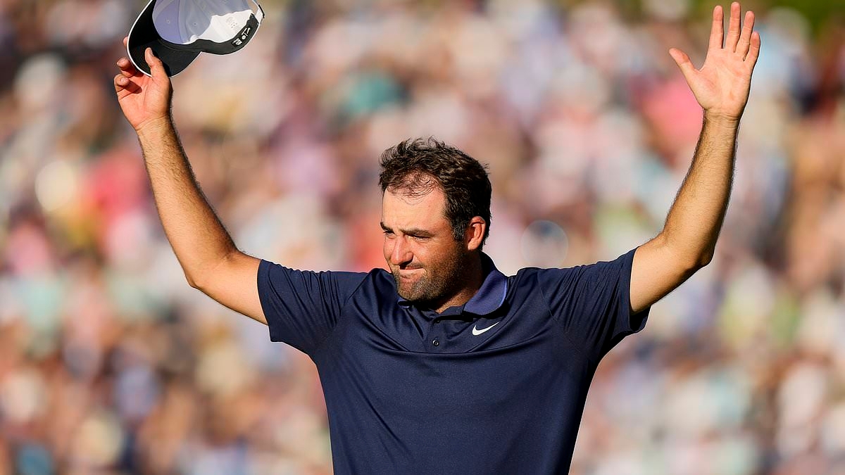 BREAKING NEWS Scottie Scheffler claims third major at the PGA Championship as Jon Rahm collapses over the final holes