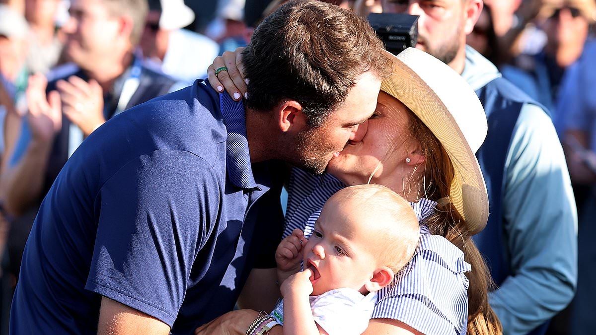 Scottie Scheffler puts arrest drama behind him as he celebrates PGA Championship win with wife and baby