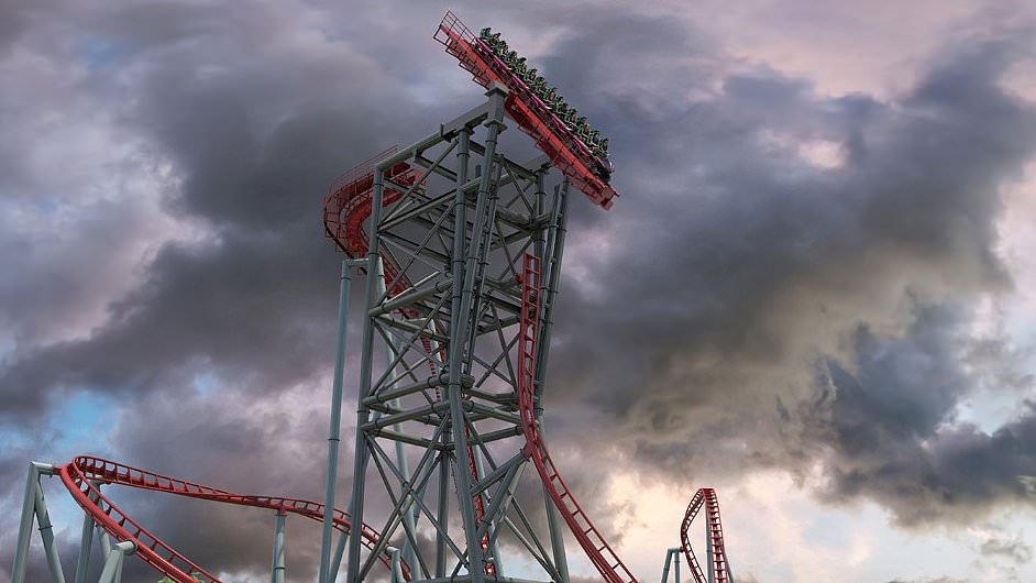 Heart-stopping moment shows how soon-to-open roller coaster DISCONNECTS from the track in mid-air - and even theme park junkies are terrified to ride