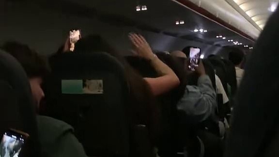 Brits are labelled 'wild animals' as Ibiza resident films two-hour flight from hell from Luton with 'screaming and kids hitting each other' and pleads: 'We don't want this kind of tourism'