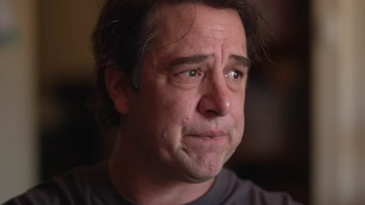 Australian actor Samuel Johnson breaks down as he reveals he 'couldn't believe' his girlfriend cared about him until he suffered near-fatal head injury