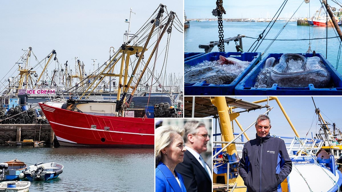 EXCLUSIVE Furious fishermen slam 'raw deal' that gives EU trawlers access to UK waters for 12 years - as Starmer denies being 'stitched up like a kipper'