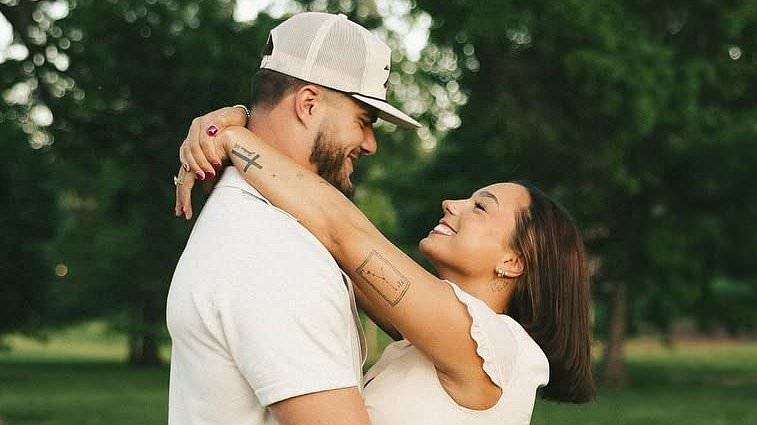 Kansas City Chiefs tight end Jared Wiley reveals engagement in intimate photoshoot as Travis Kelce celebrates