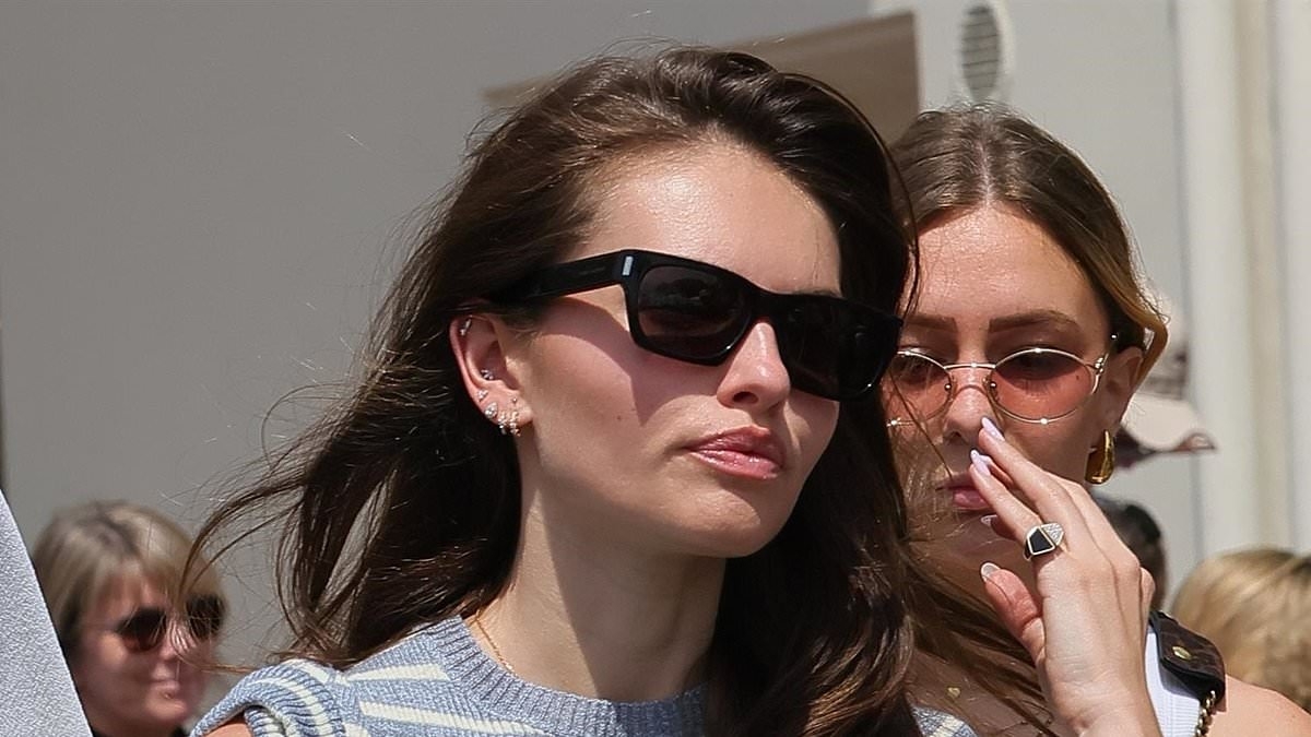 'The most beautiful girl in the world' Thylane Blondeau, 24, cuts a casual figure in a Dior jumper and jeans as she steps out at Cannes Film Festival
