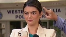 Gross moment between 7News reporter and cameraman caught on video