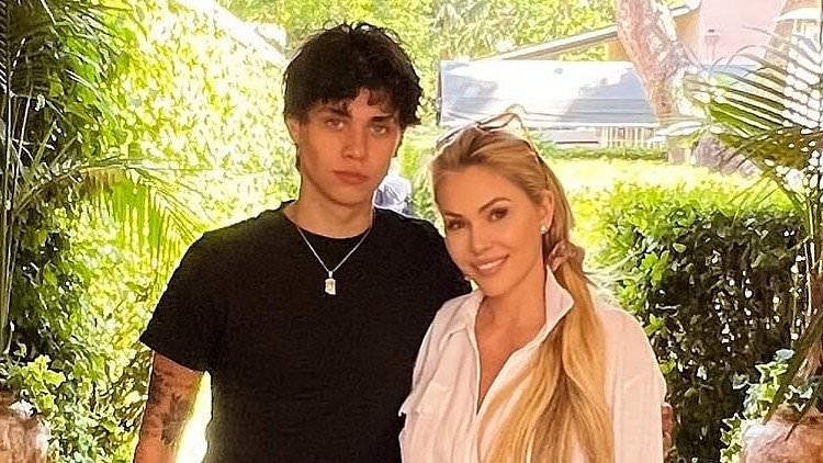 Playboy pinup Shana Moakler looks tiny next to tall son she had with Kourtney Kardashian's husband