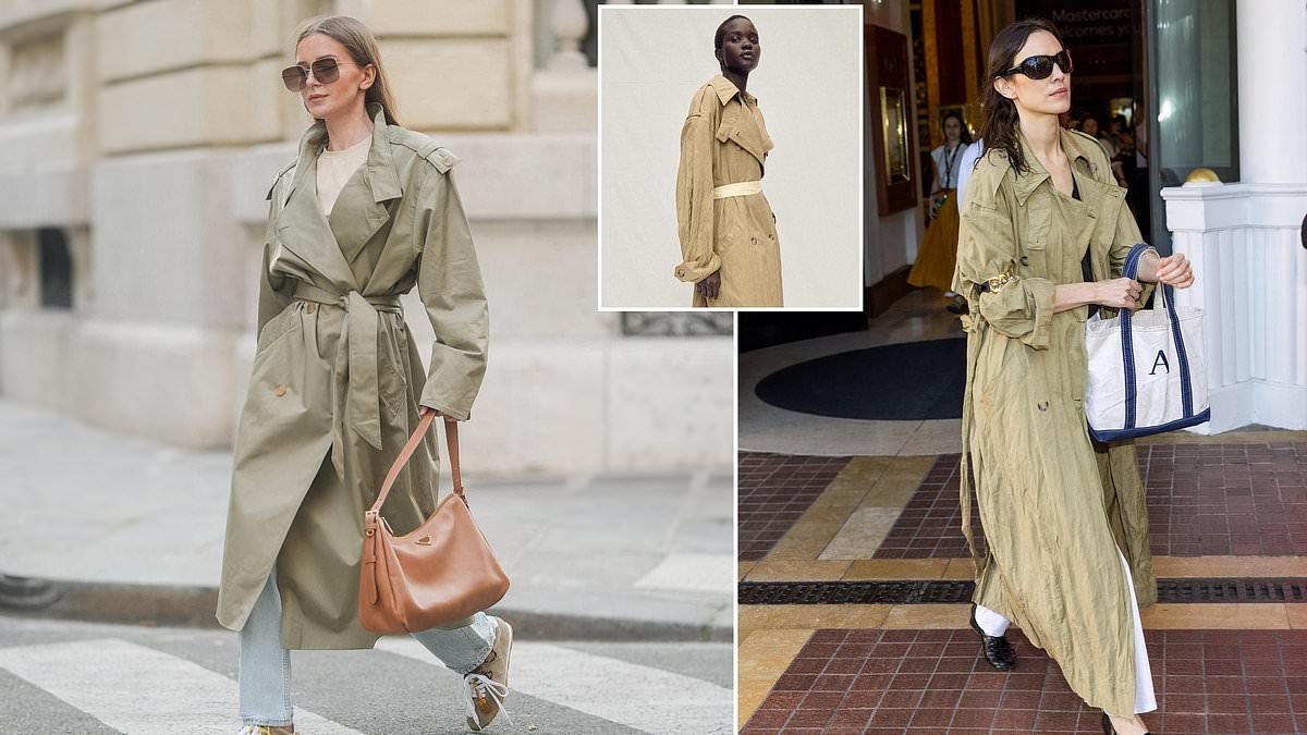 Alexa Chung just wore this chic high-street trench coat in Cannes - and it's still in stock