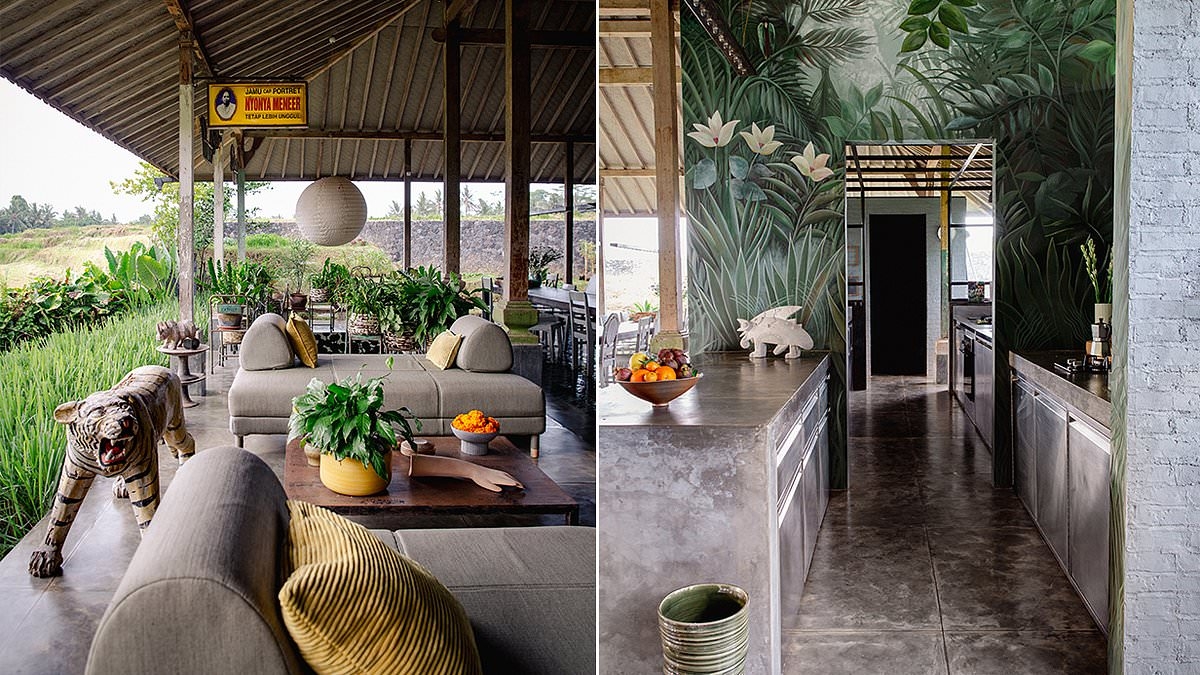 Take a peek inside this pavilion-style home on the lush island paradise of Bali