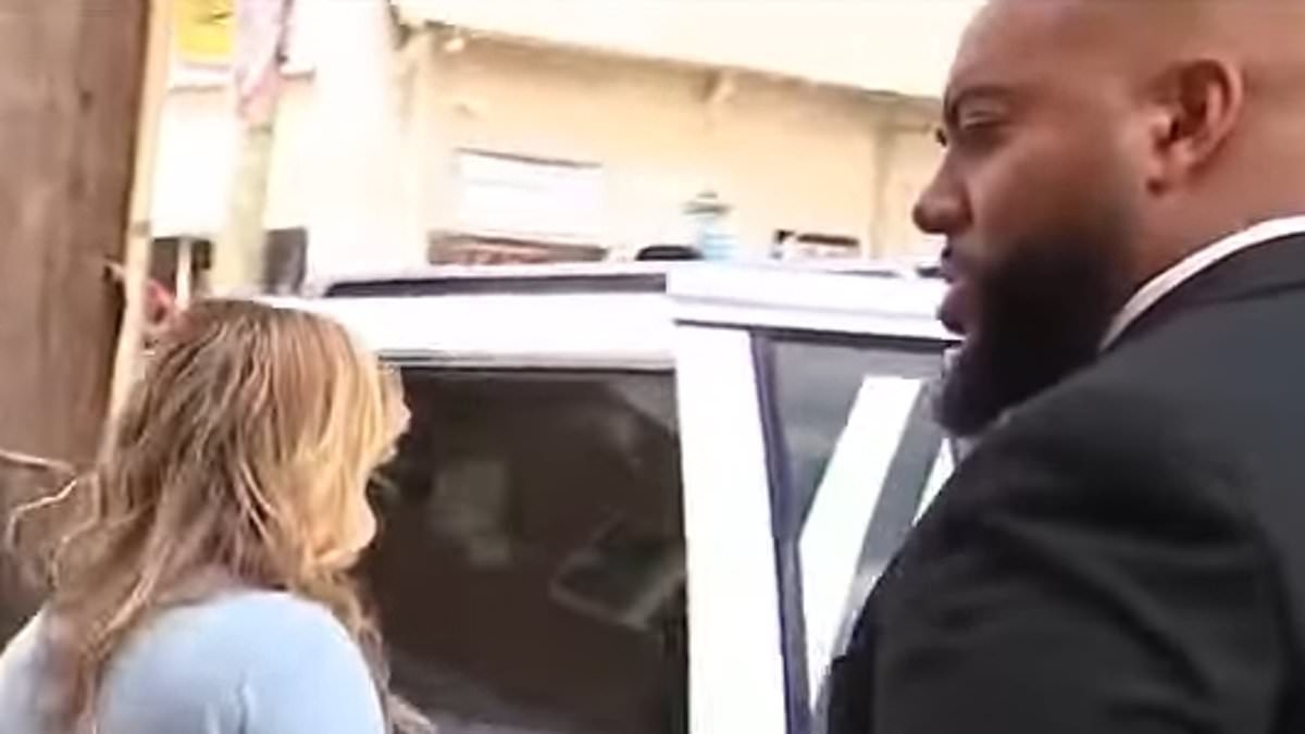 Middle class mom hires bodyguard for court appearance after she was filmed committing obscene road rage act