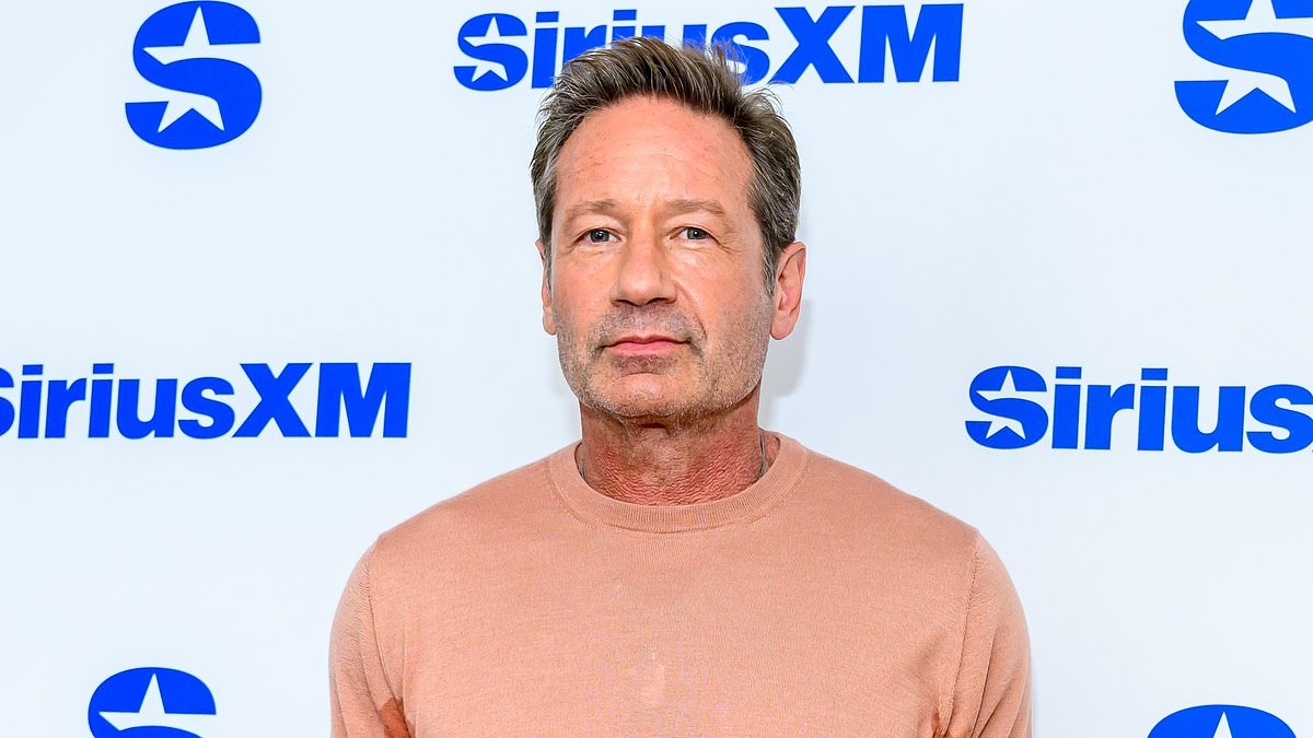 EXCLUSIVE David Duchovny, 64, and Monique Pendleberry, 31, pictured with matching rings after secret wedding
