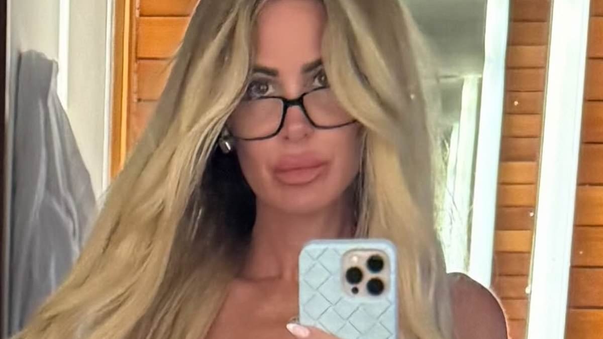 Kim Zolciak looks very SLIM in a bikini as she says she 'can't believe I am 47' as it used to 'seem old'