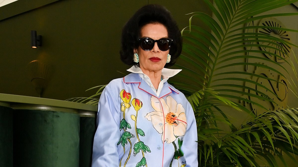 Mick Jagger's exes Jerry Hall and Bianca Jagger prove their friendship is still going strong as they pose at Burberry's Chelsea Flower Show event