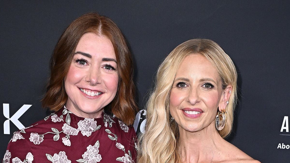 Sarah Michelle Gellar reunites with her Buffy The Vampire Slayer co-star Alyson Hannigan as they attend the screening of hard-hitting new Lifetime movie Pretty Hurts