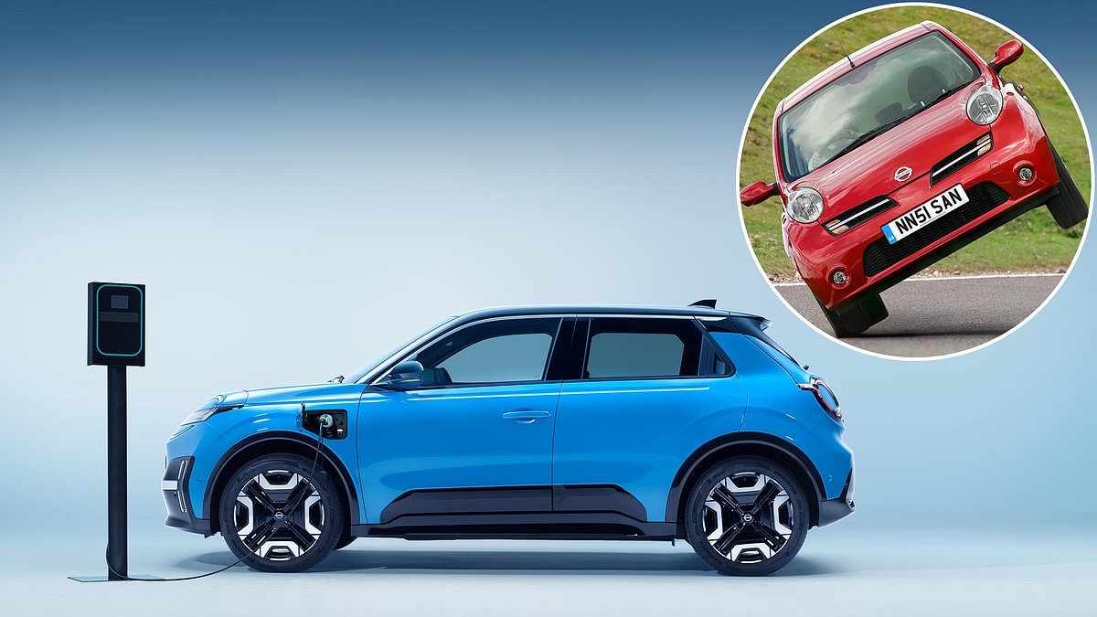 Micra is back... but as an EV: Nissan's supermini enters an electric era after 40 years on sale in Britain