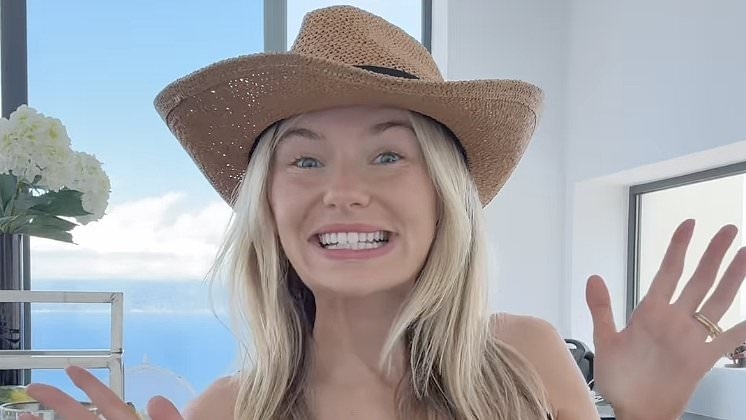 Georgia Toffolo stuns in a chic polka dot bikini as she enjoys a luxury girls trip to Greece